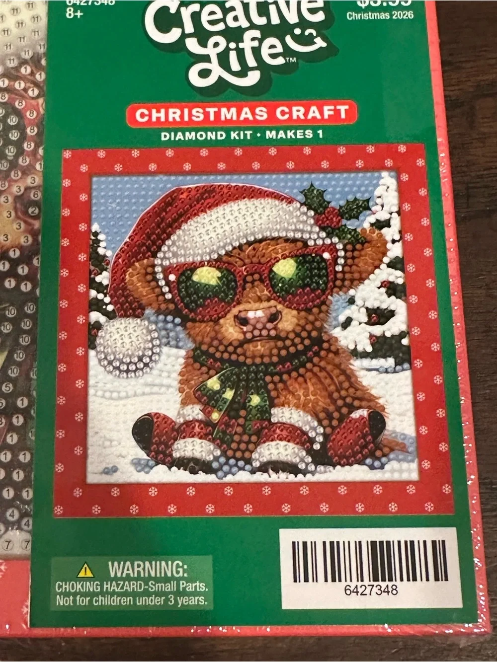 Creative Life Christmas Highland Cow Diamond Art Painting Craft Kit